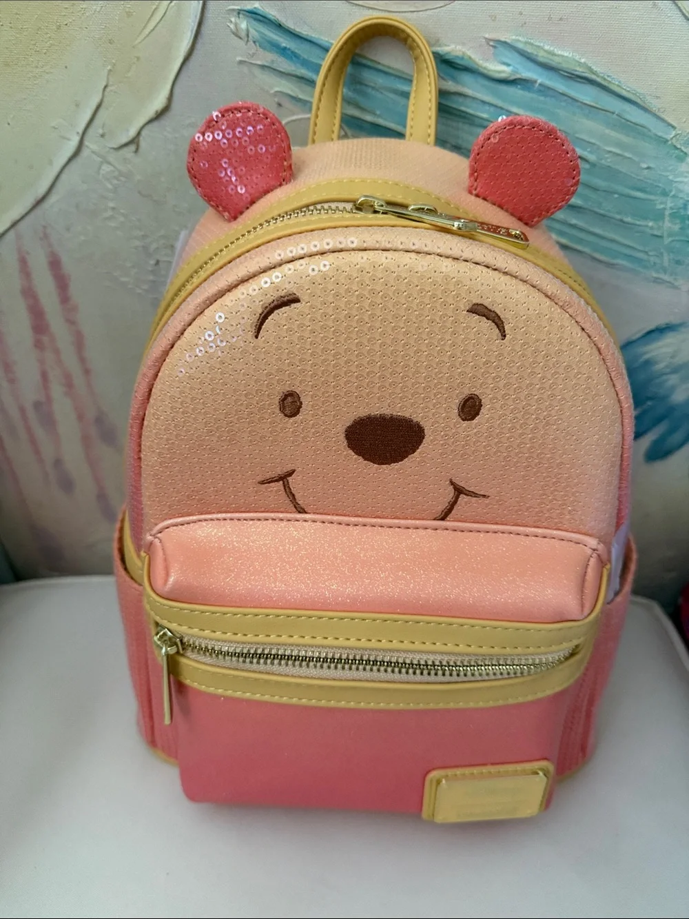 Disney Winnie the Pooh Pink and Yellow Gradient Mini Backpack